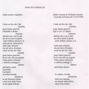  Giuliani Gennaro - testo Inno a Garibaldi revisionato